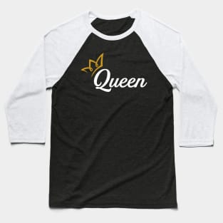 Creative Queen Crown Design Baseball T-Shirt